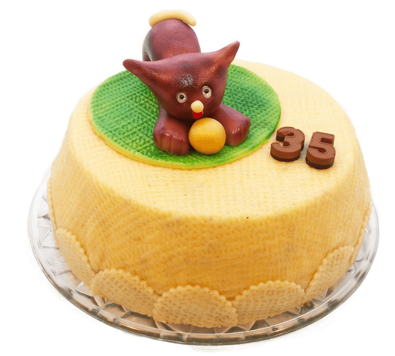 Marzipan Torte mit Katze Marzipan Torte mit Katze